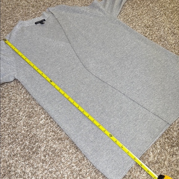 Eileen Fisher Metallic Merino Wool Open Cardigan - Picture 8 of 9